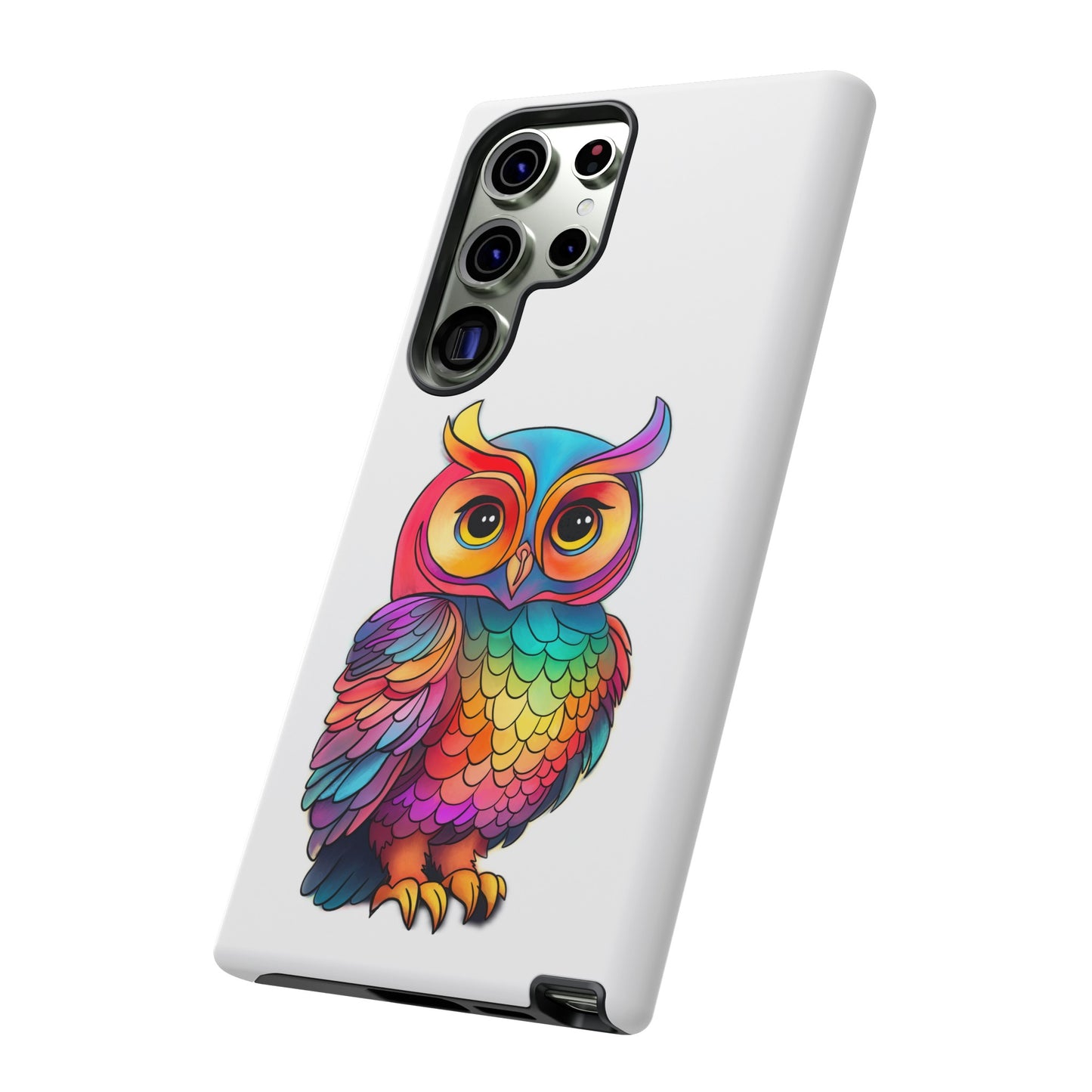 Rainbow Owl Tough Phone Case