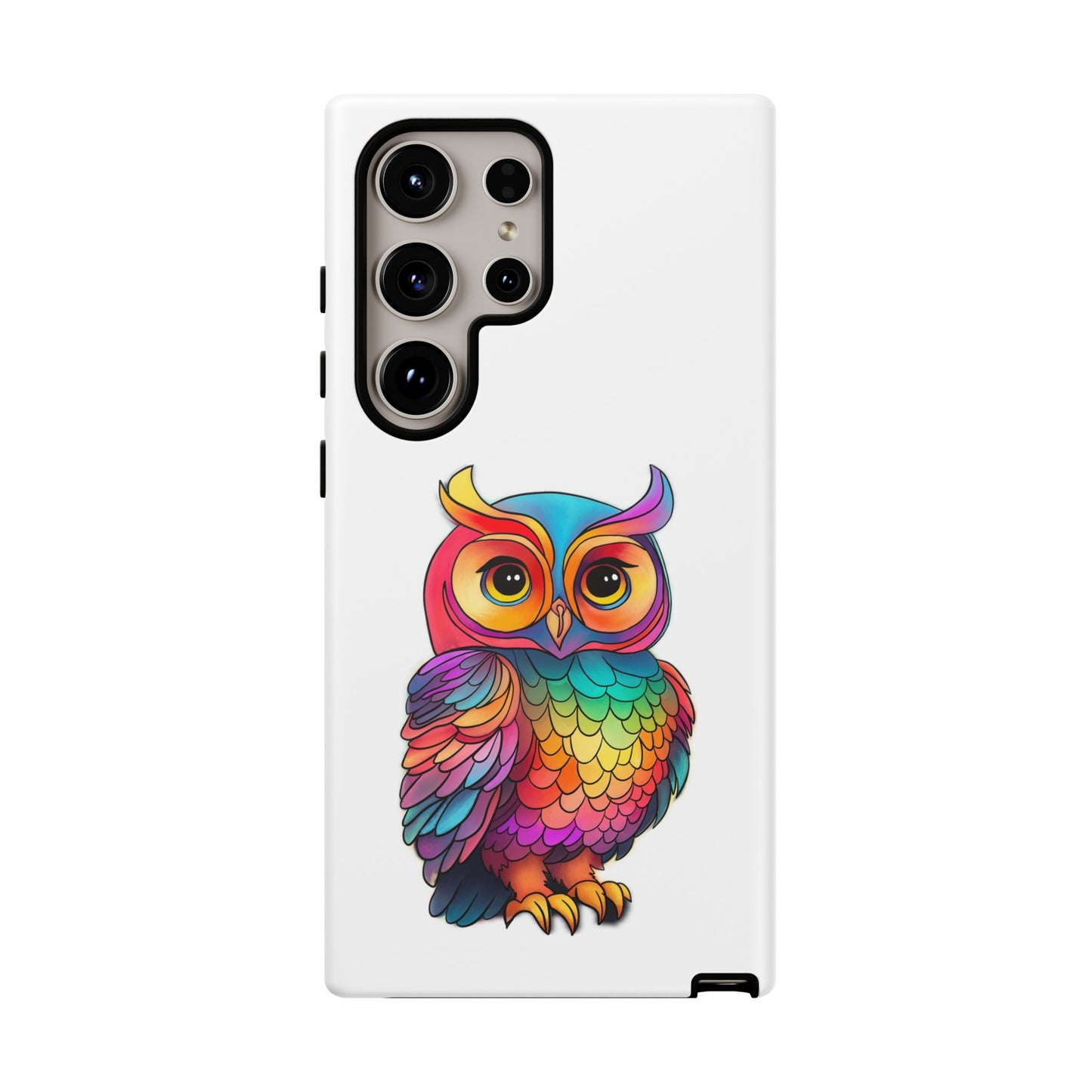 Rainbow Owl Tough Phone Case