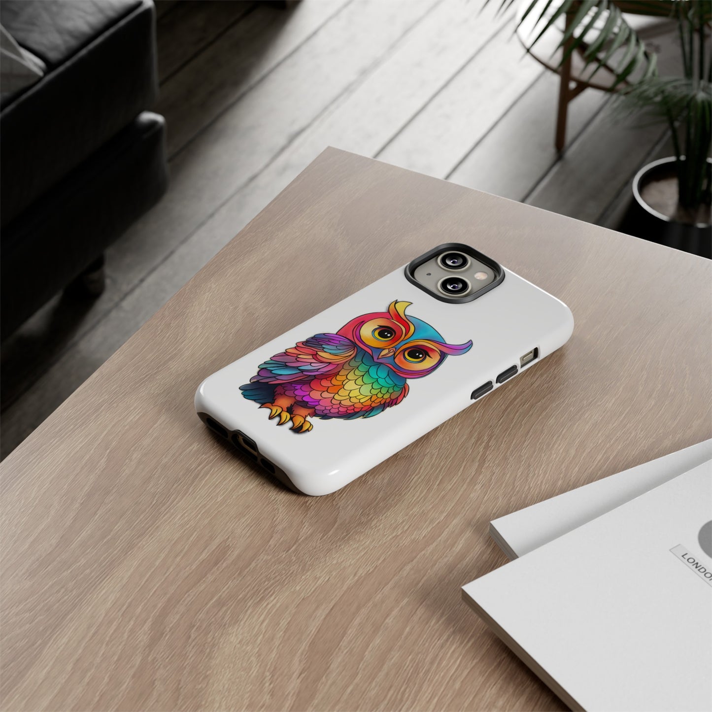 Rainbow Owl Tough Phone Case