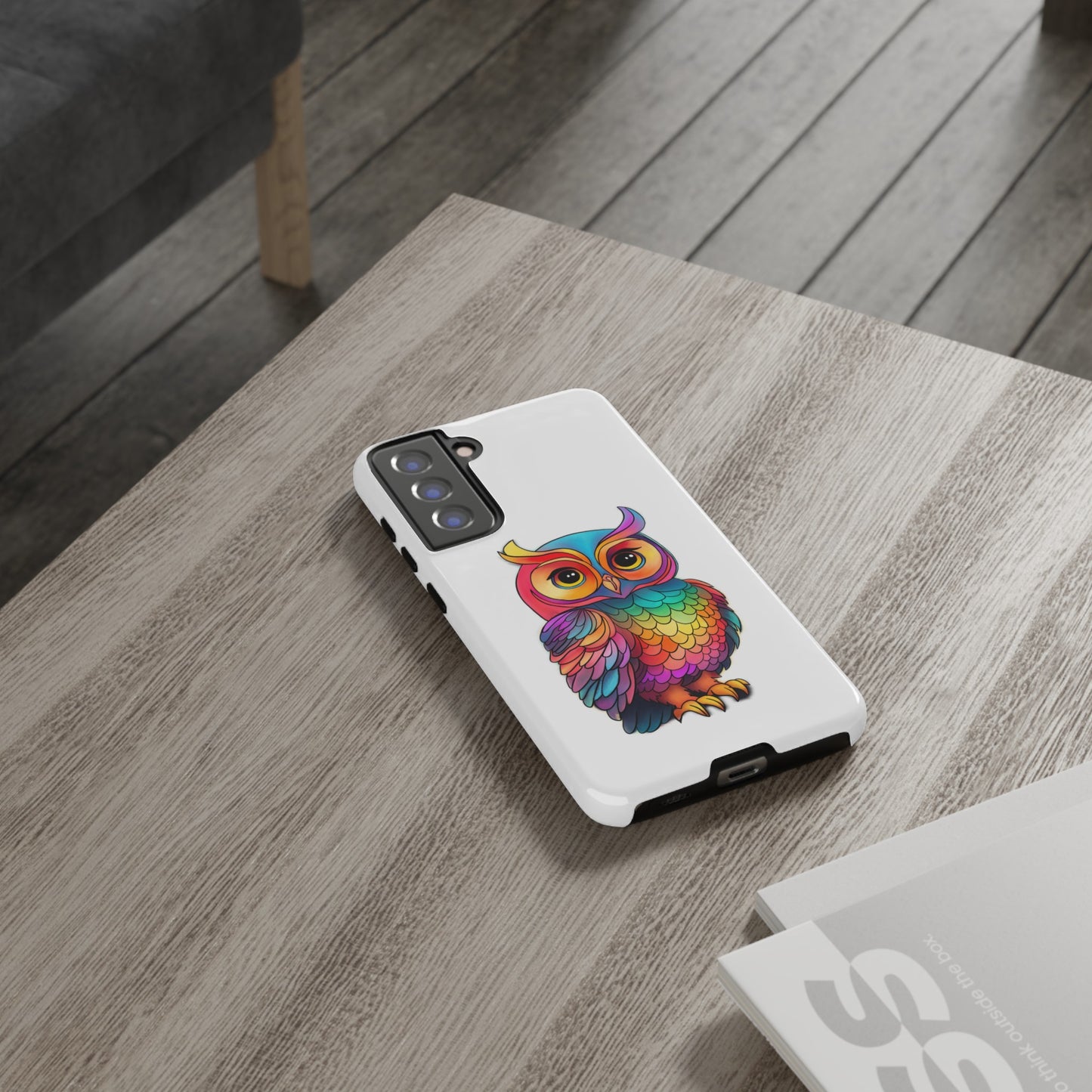 Rainbow Owl Tough Phone Case