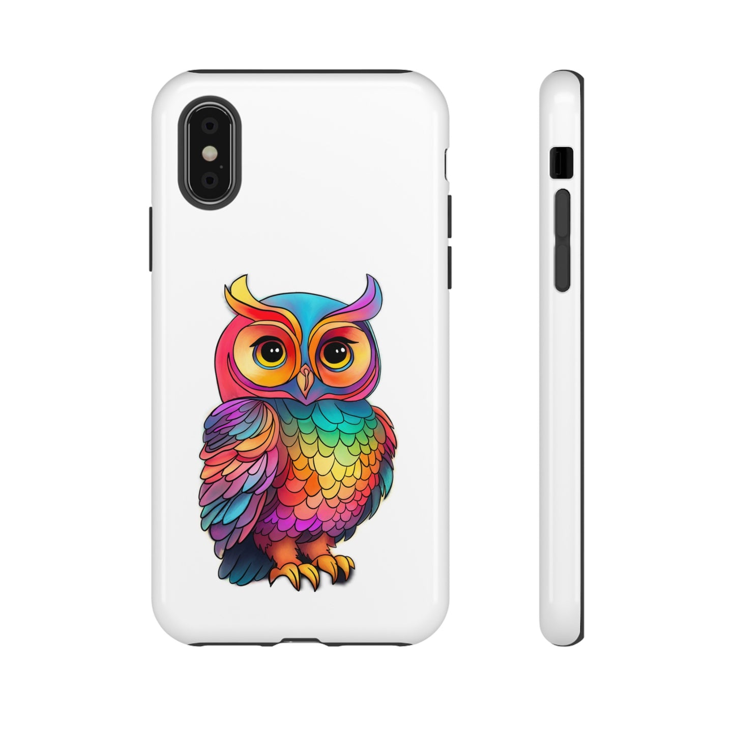 Rainbow Owl Tough Phone Case