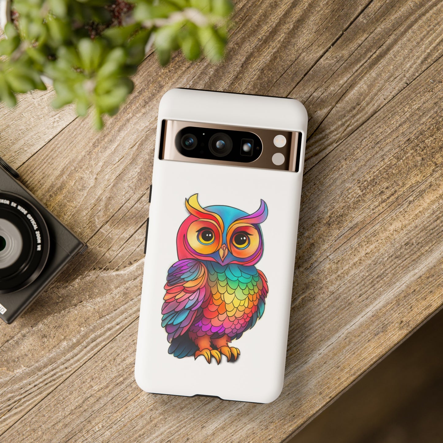 Rainbow Owl Tough Phone Case
