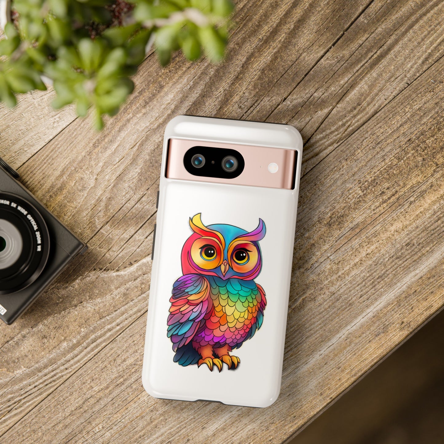 Rainbow Owl Tough Phone Case