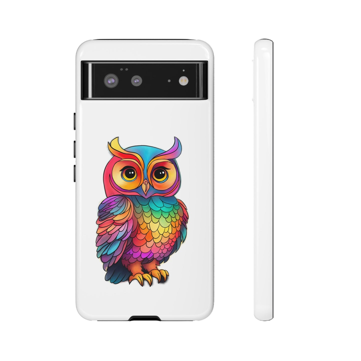 Rainbow Owl Tough Phone Case