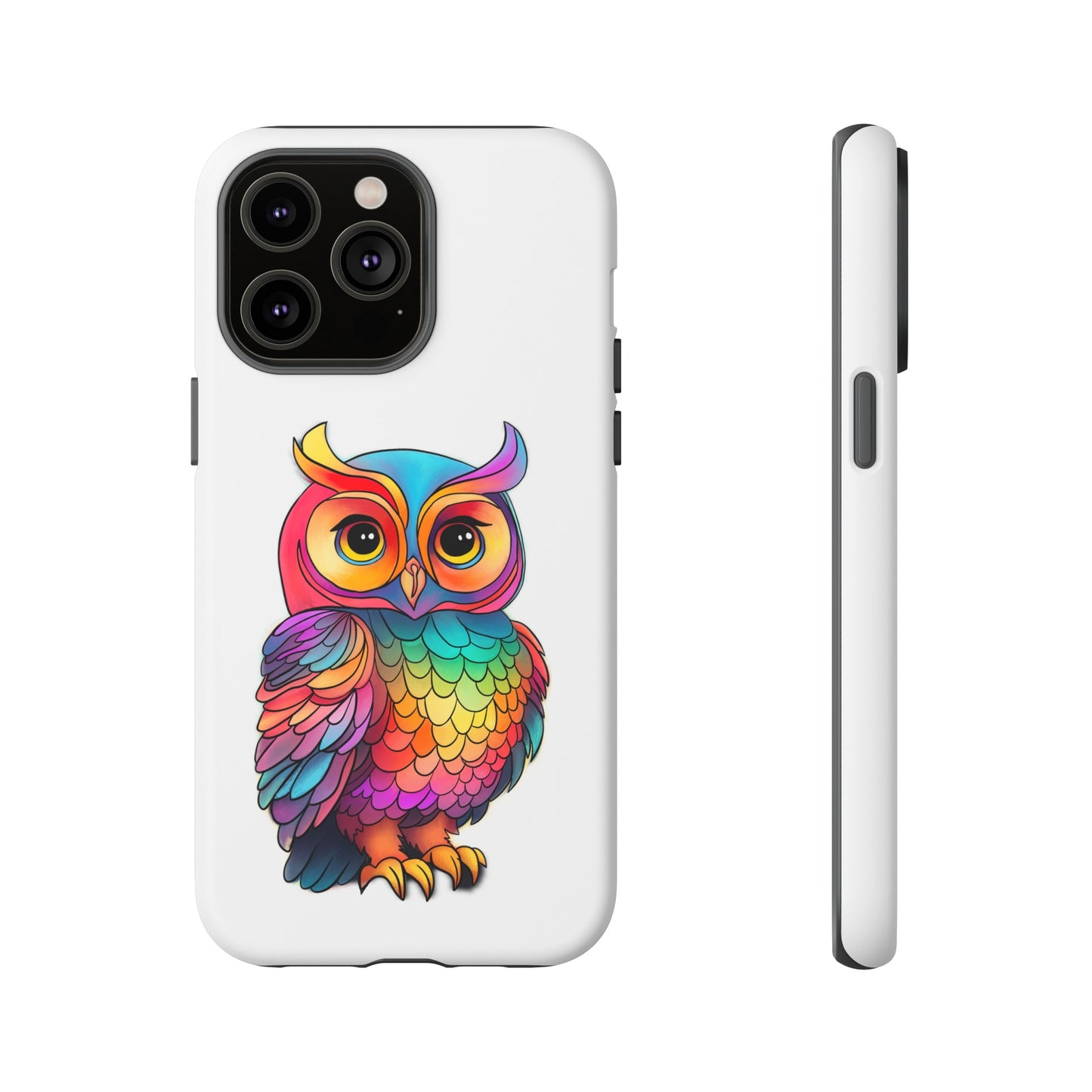 Rainbow Owl Tough Phone Case
