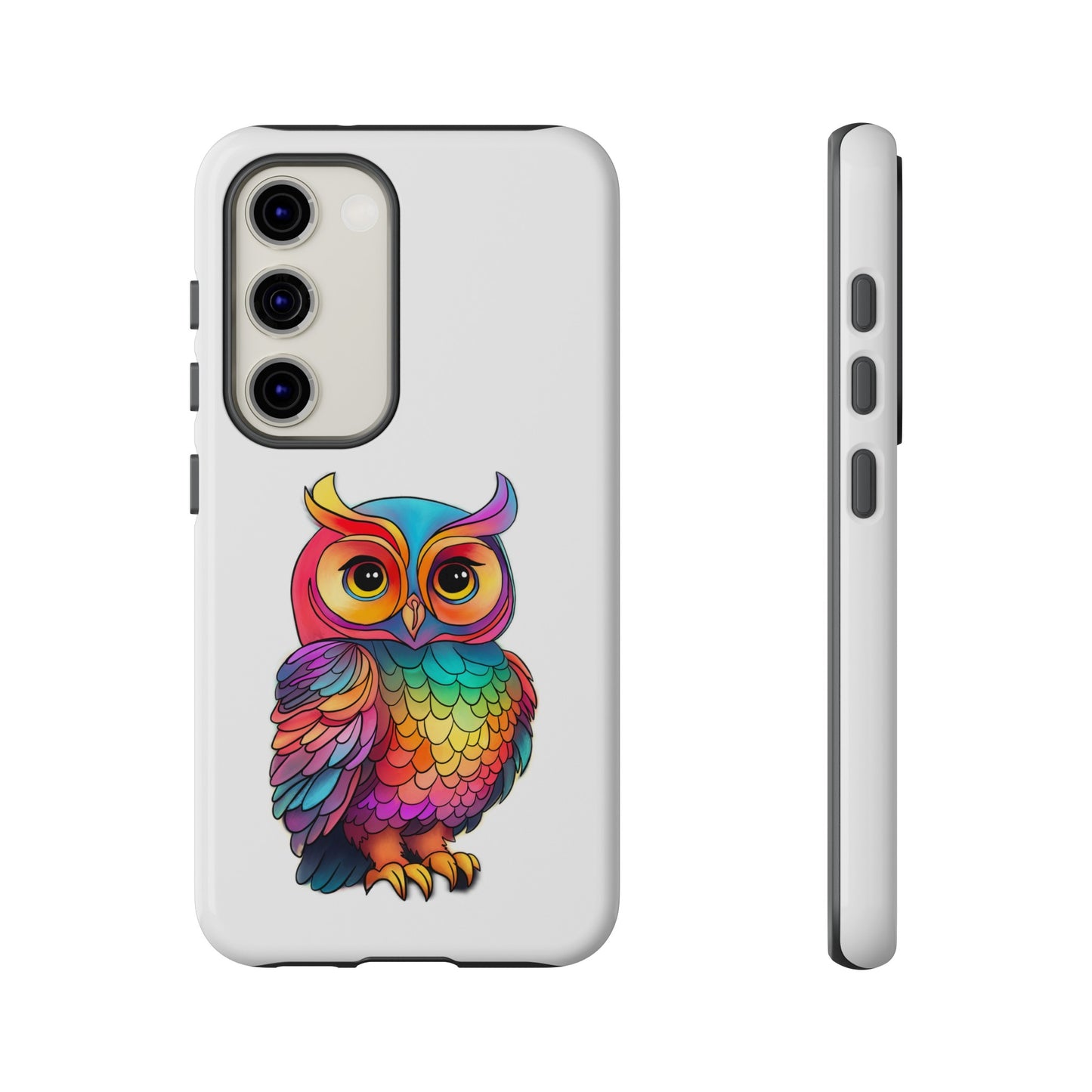 Rainbow Owl Tough Phone Case