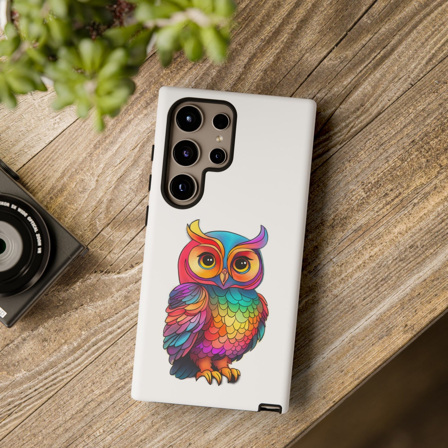 Rainbow Owl Tough Phone Case