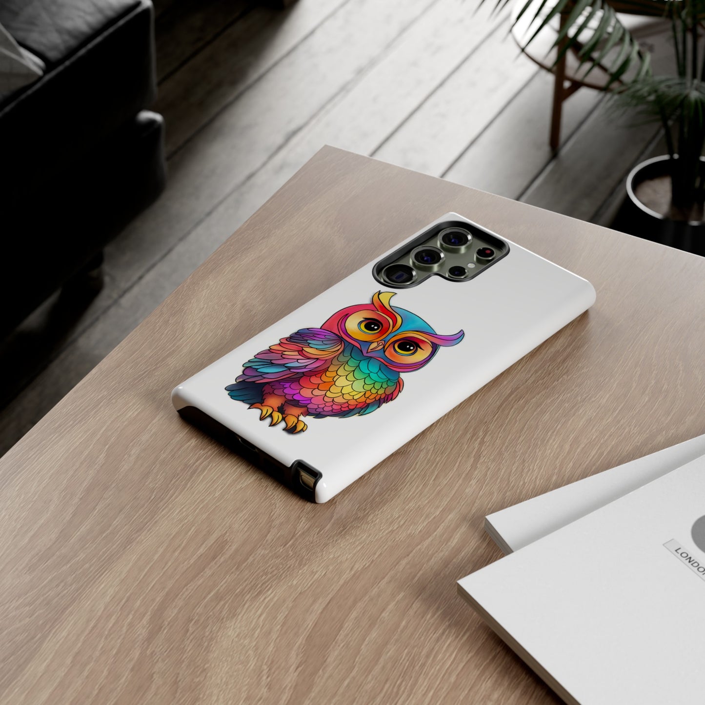 Rainbow Owl Tough Phone Case