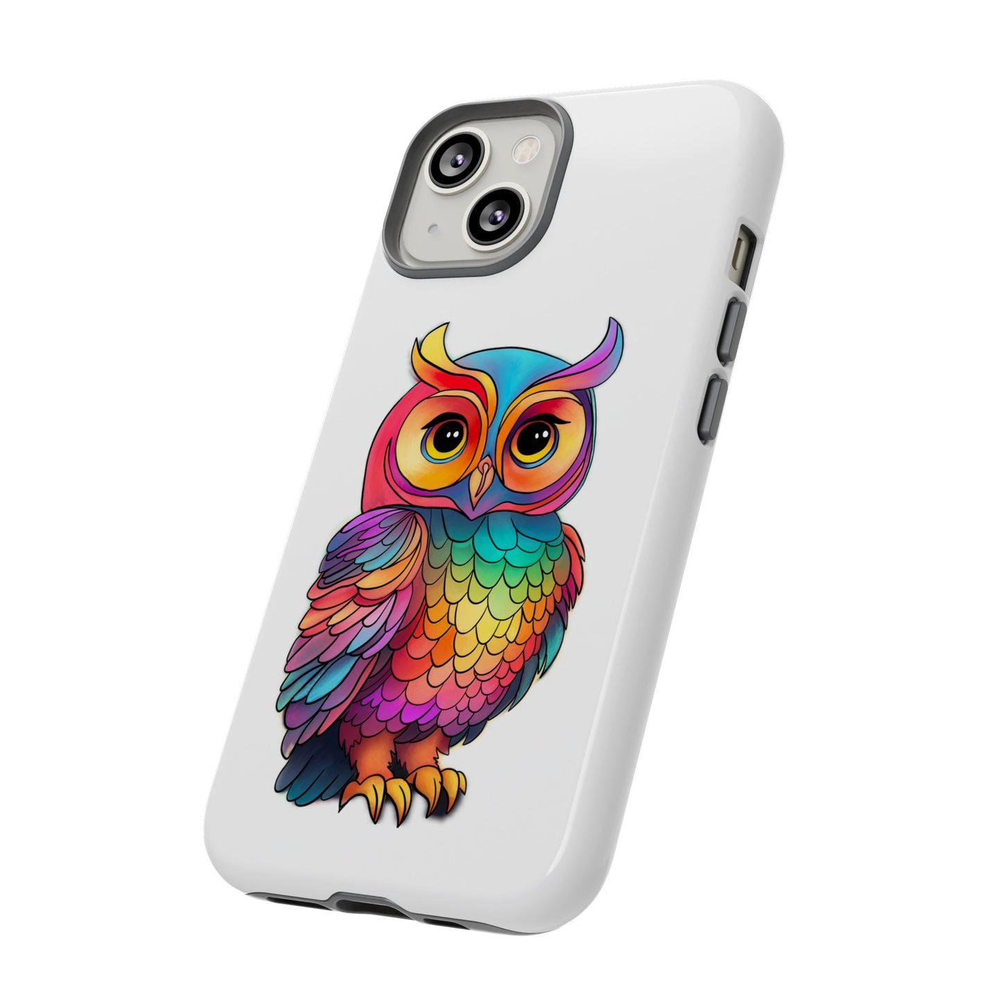 Rainbow Owl Tough Phone Case
