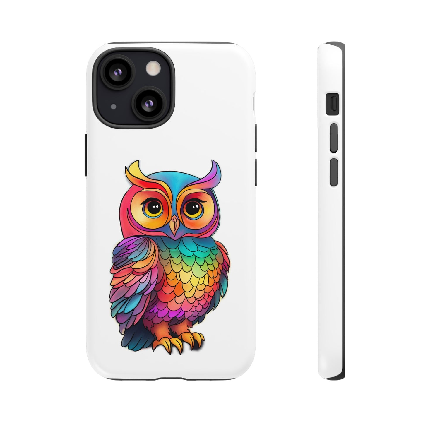 Rainbow Owl Tough Phone Case