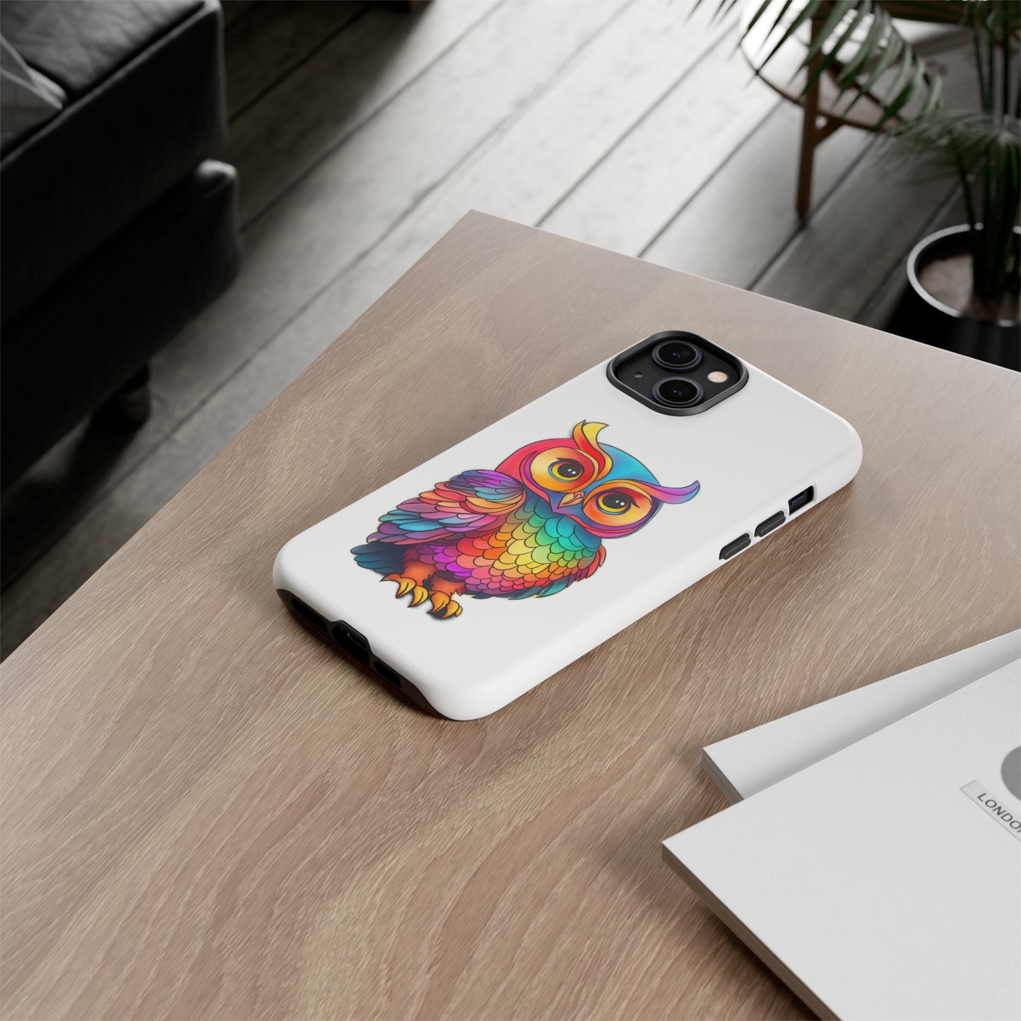 Rainbow Owl Tough Phone Case