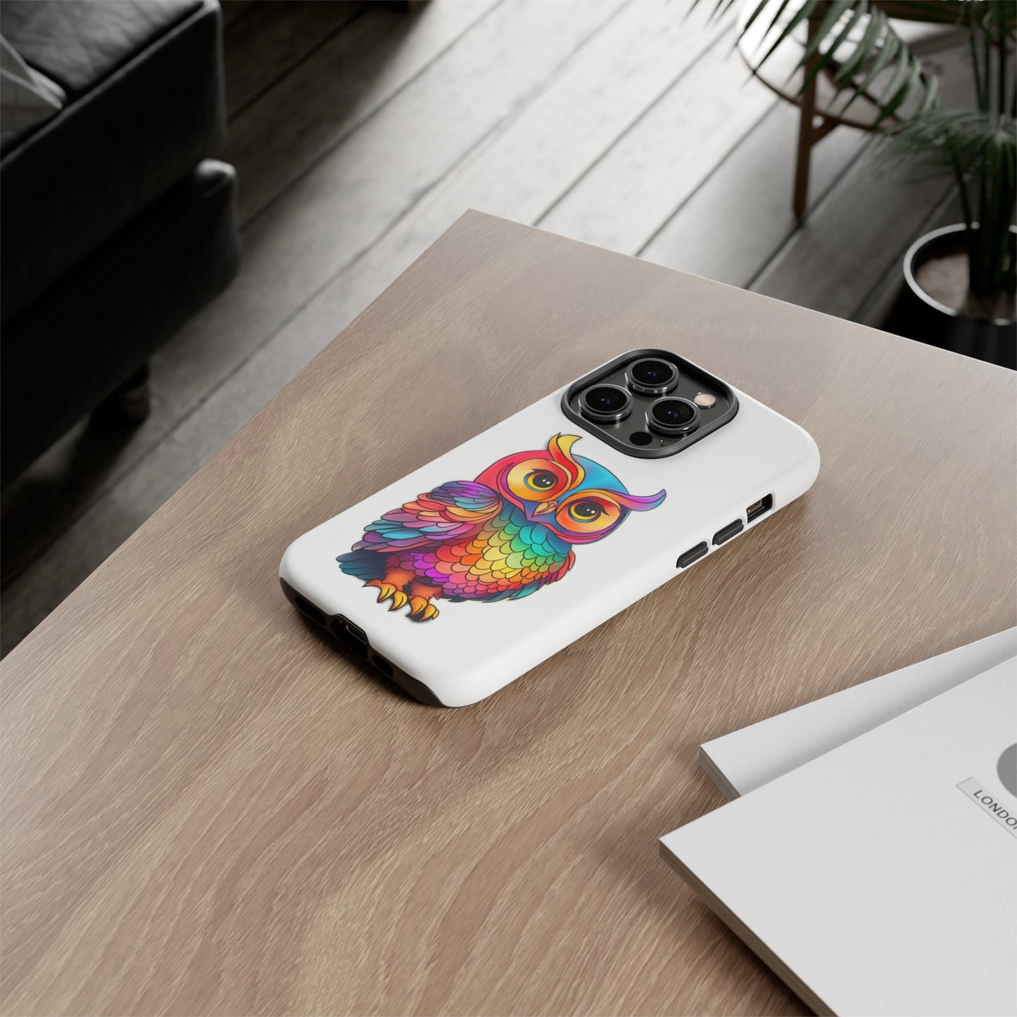 Rainbow Owl Tough Phone Case