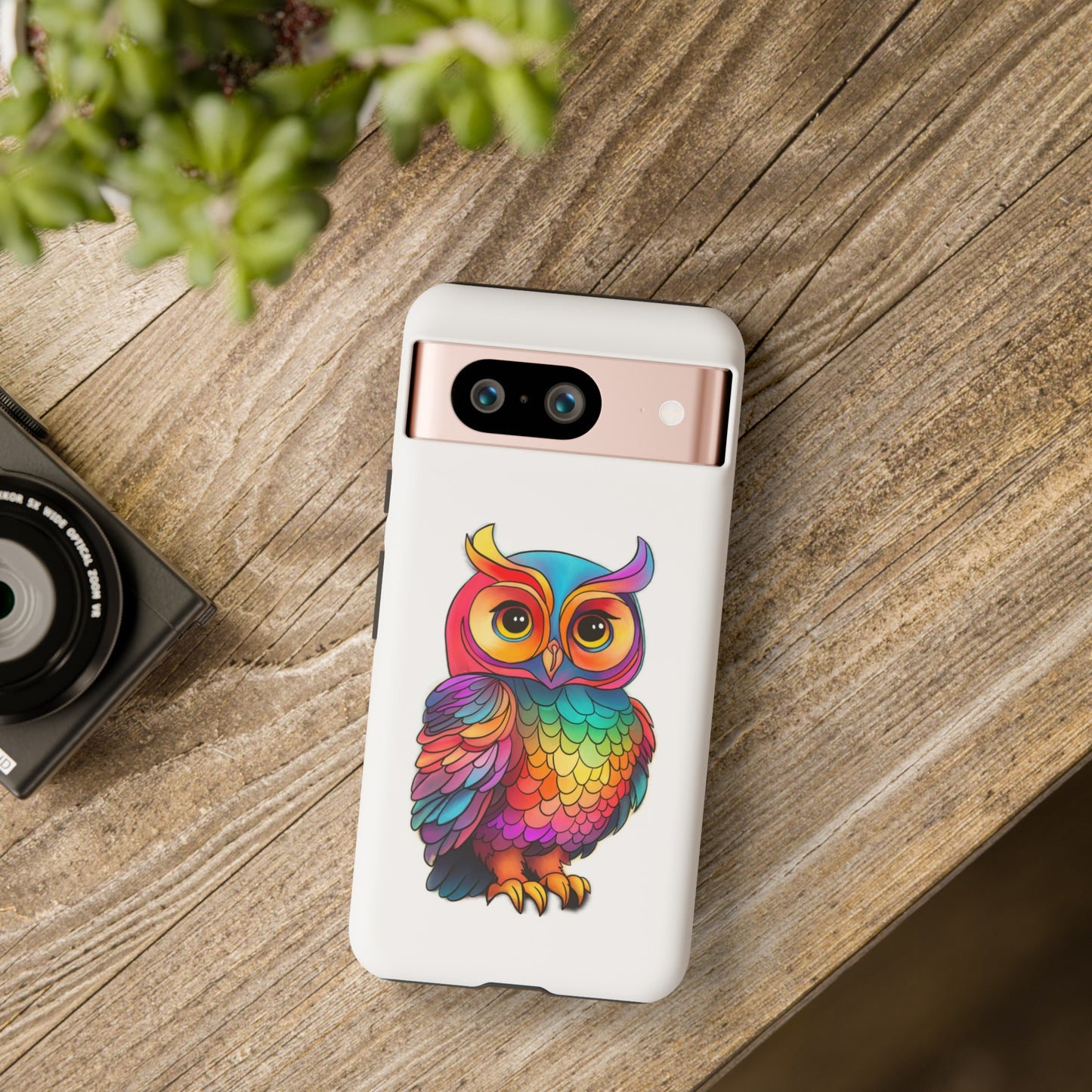 Rainbow Owl Tough Phone Case