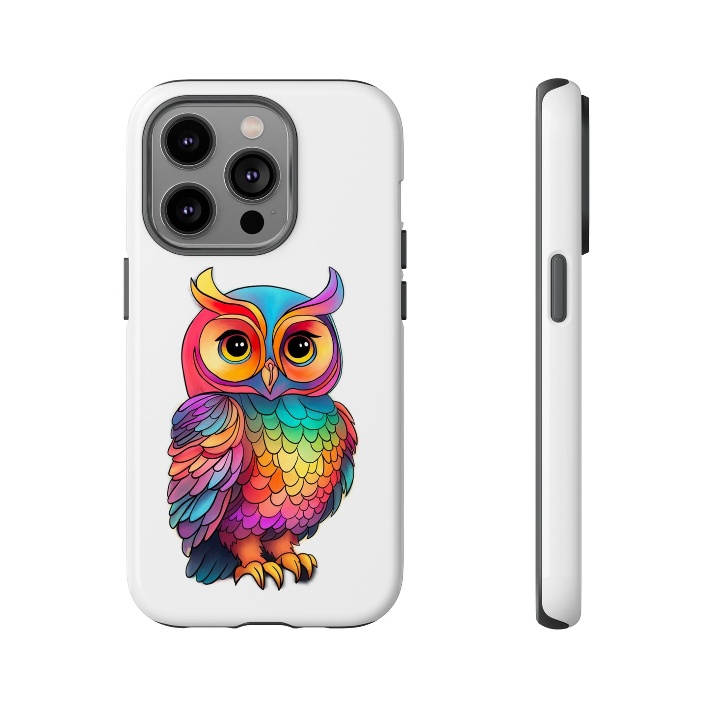Rainbow Owl Tough Phone Case