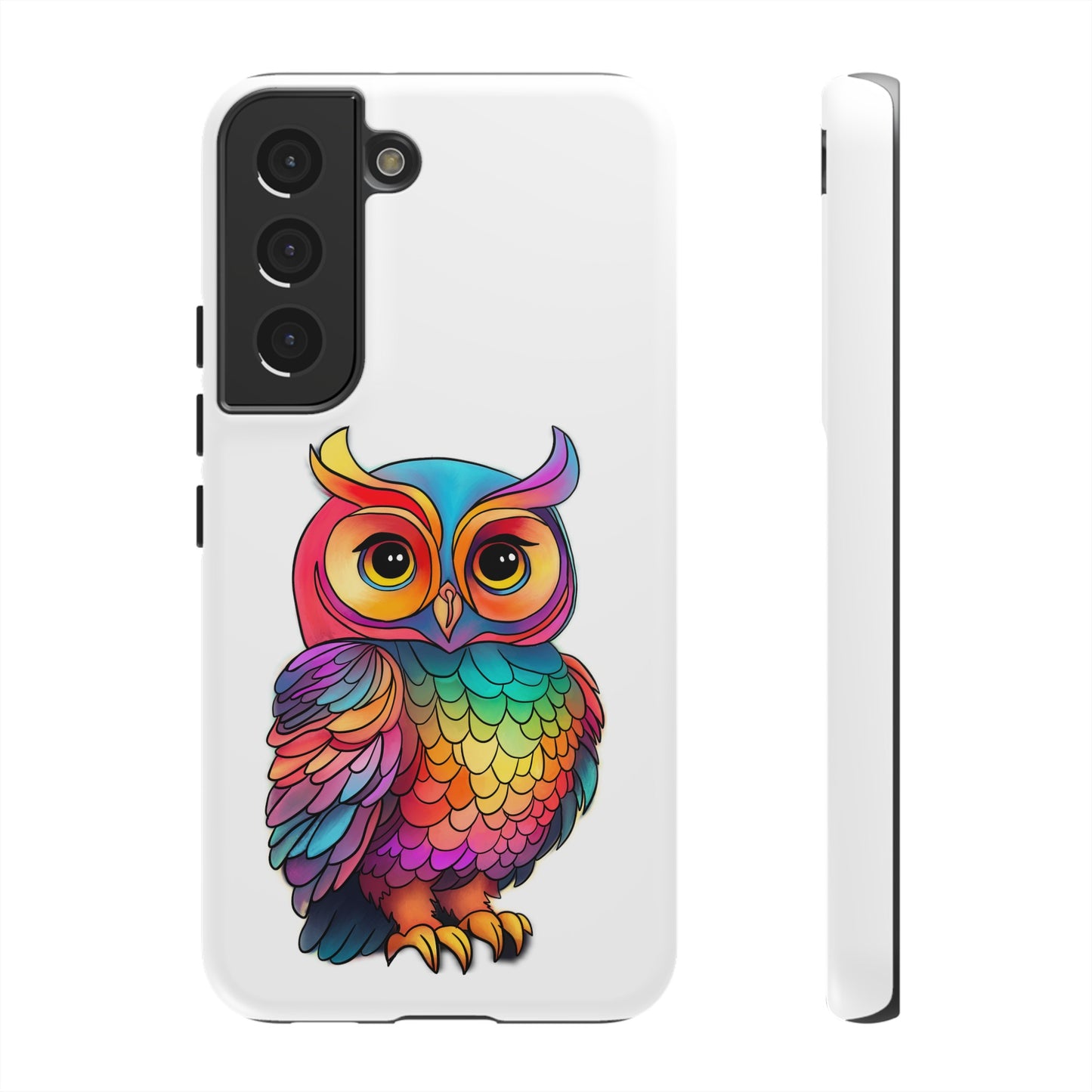 Rainbow Owl Tough Phone Case