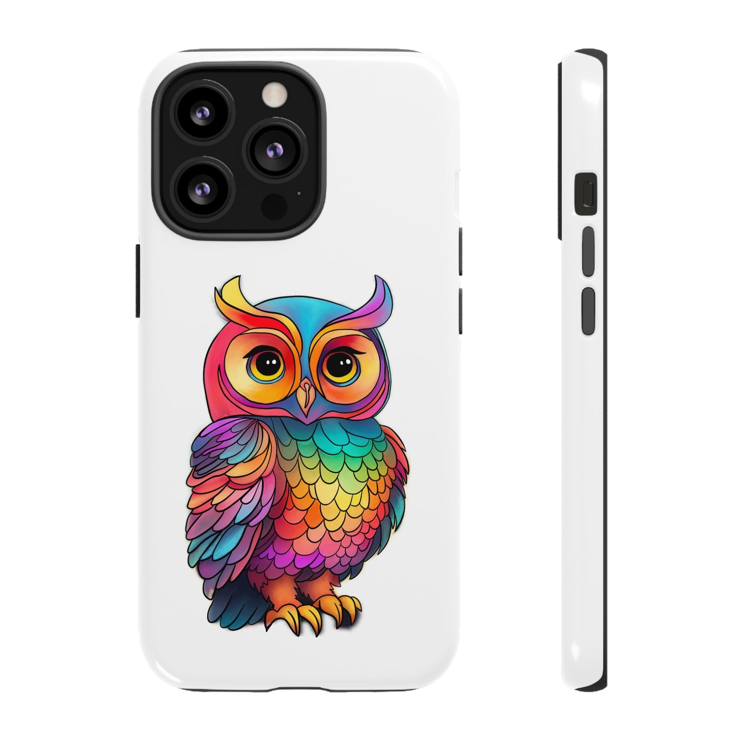 Rainbow Owl Tough Phone Case