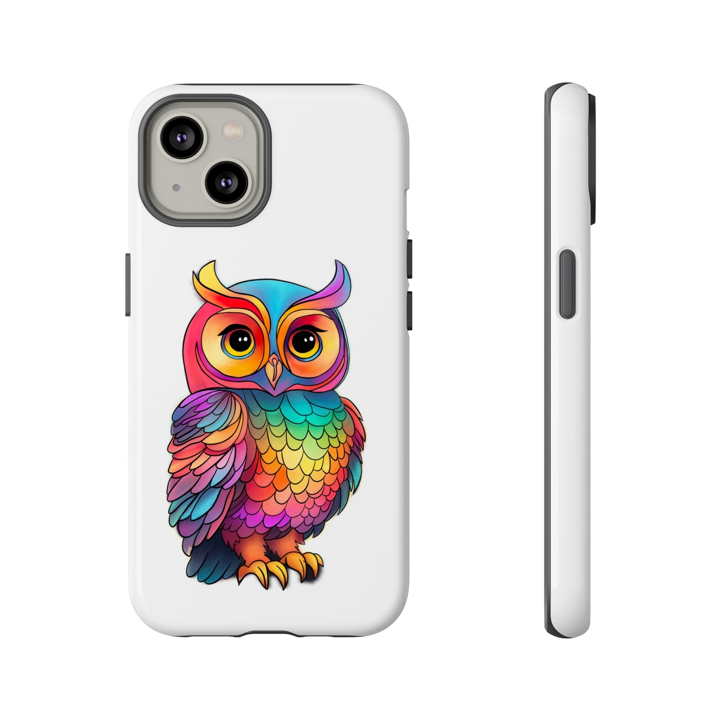 Rainbow Owl Tough Phone Case
