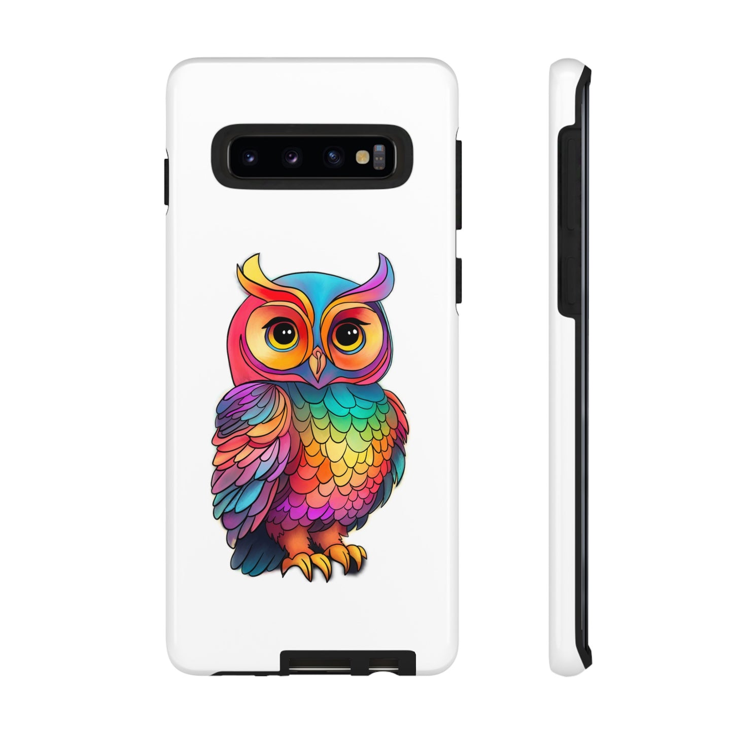 Rainbow Owl Tough Phone Case