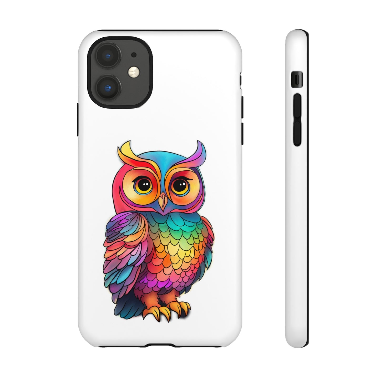 Rainbow Owl Tough Phone Case