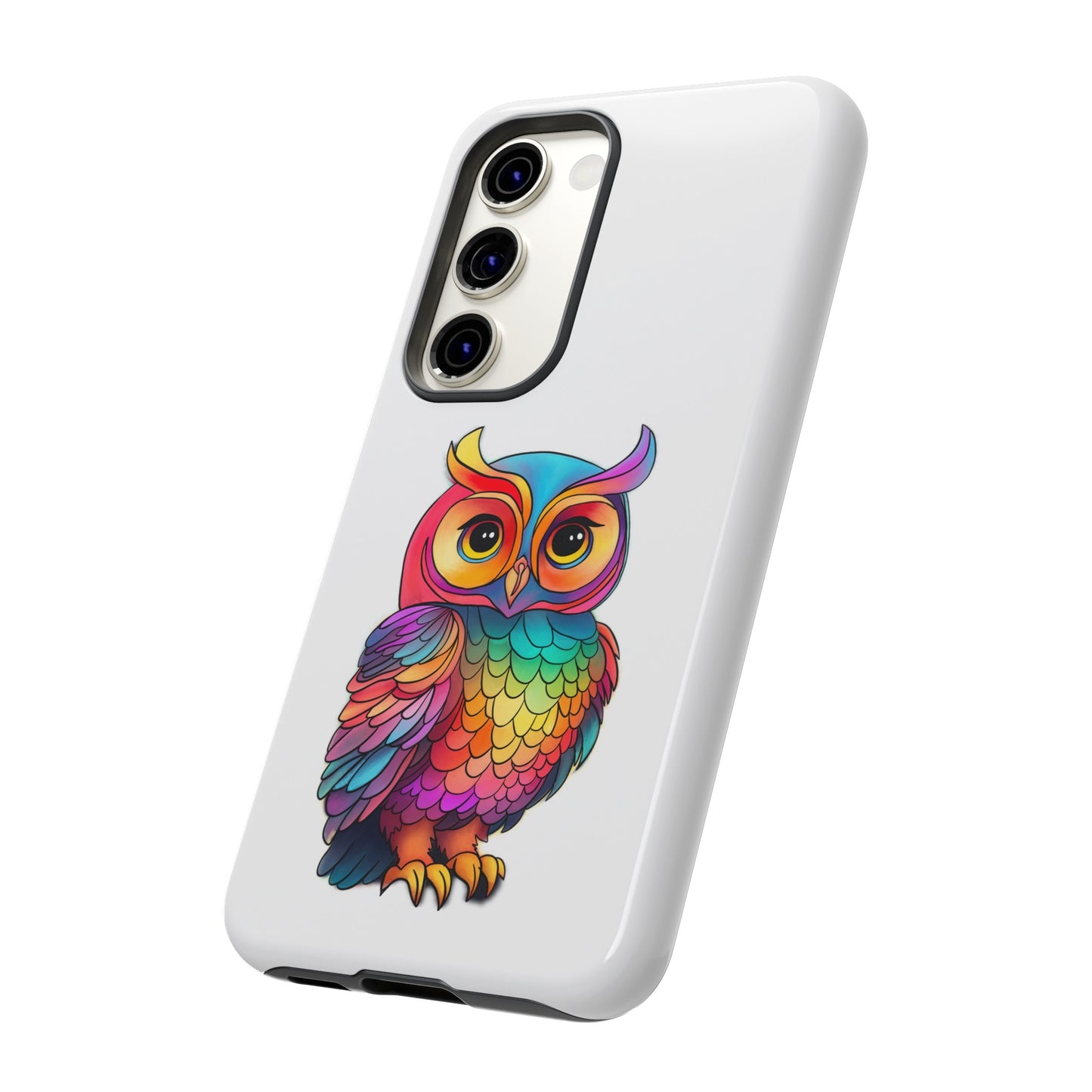 Rainbow Owl Tough Phone Case