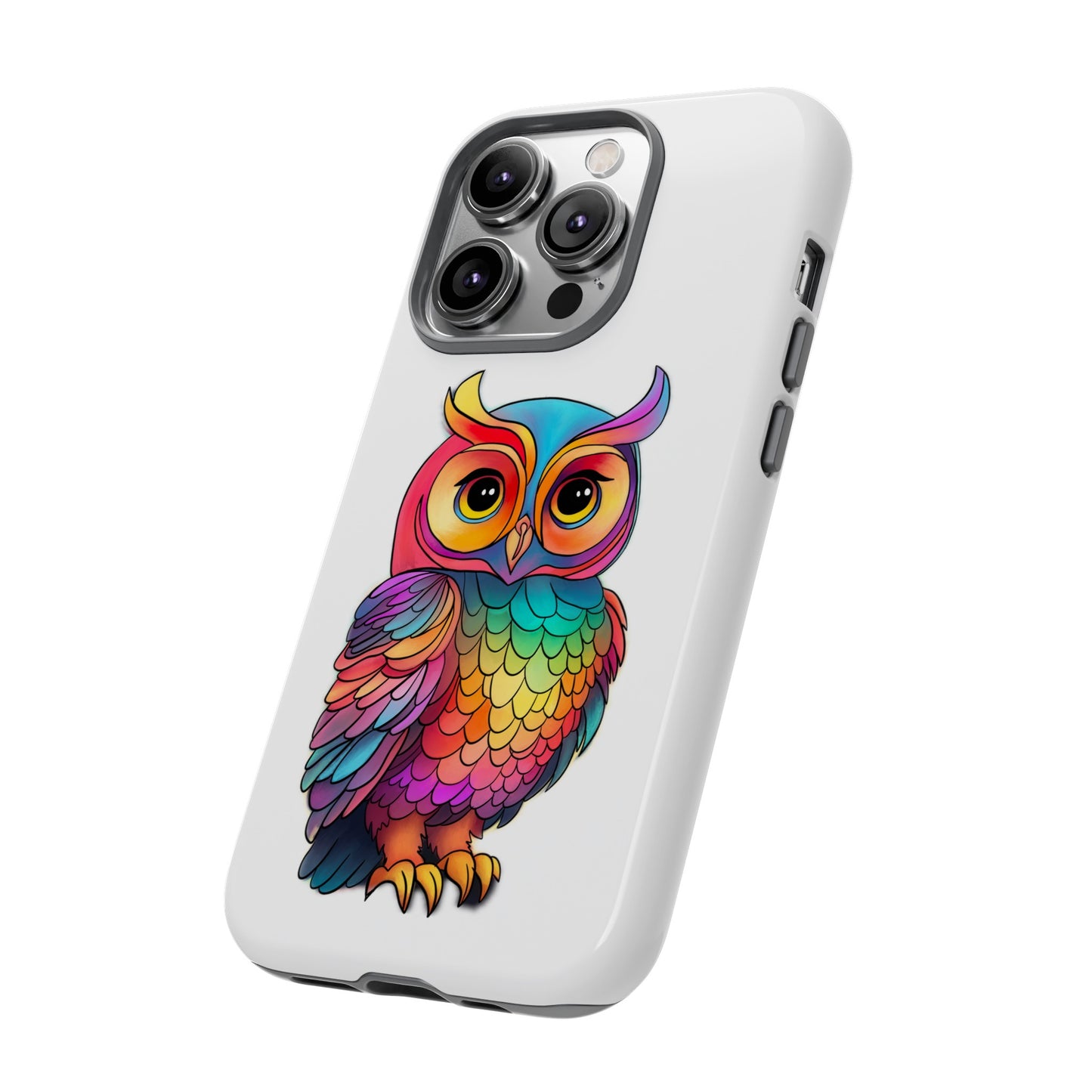 Rainbow Owl Tough Phone Case