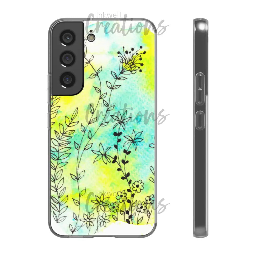 Bloomin Watercolour Flowers - Flexi Case Phone