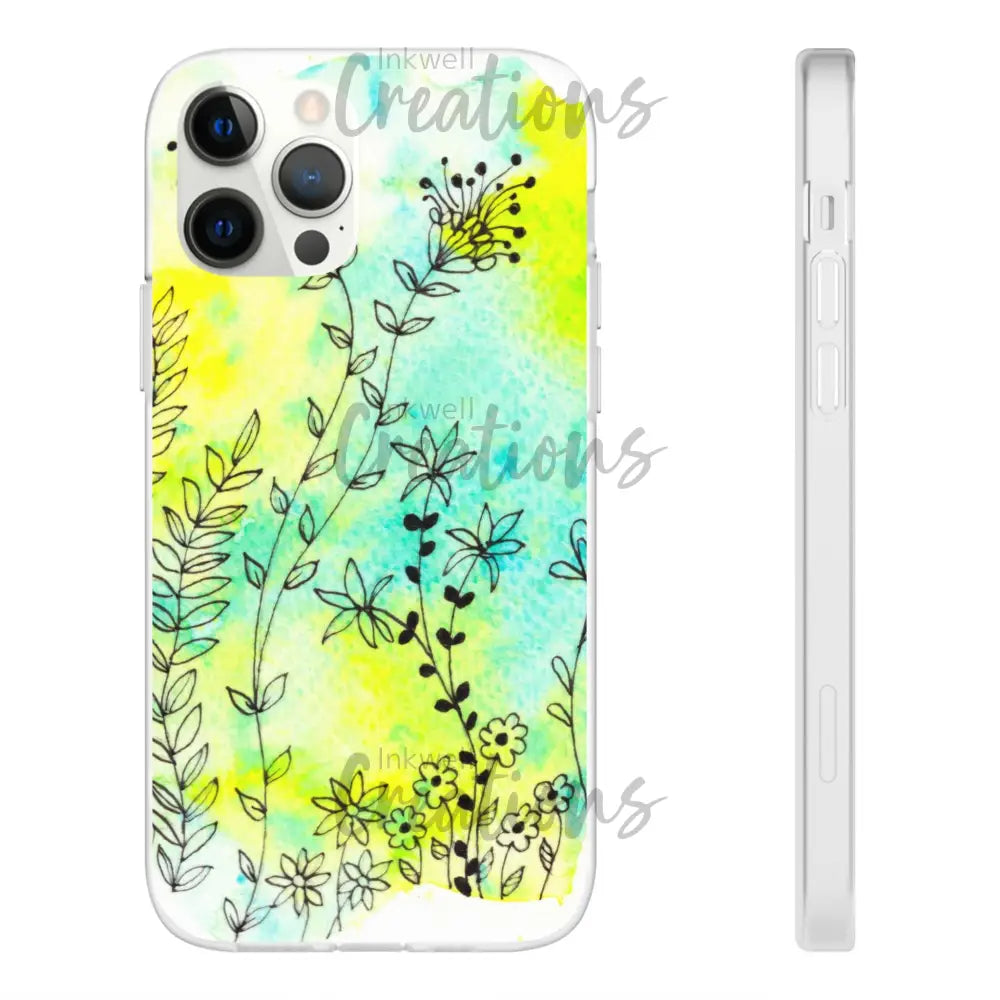 Bloomin Watercolour Flowers - Flexi Case Phone