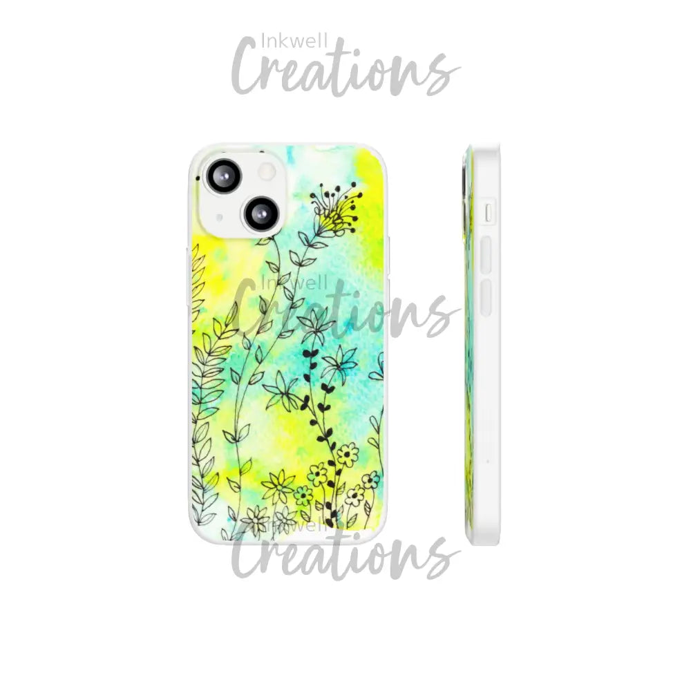 Bloomin Watercolour Flowers - Flexi Case Phone