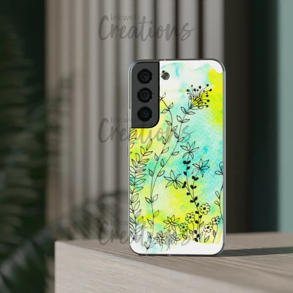 Bloomin Watercolour Flowers - Flexi Case Phone