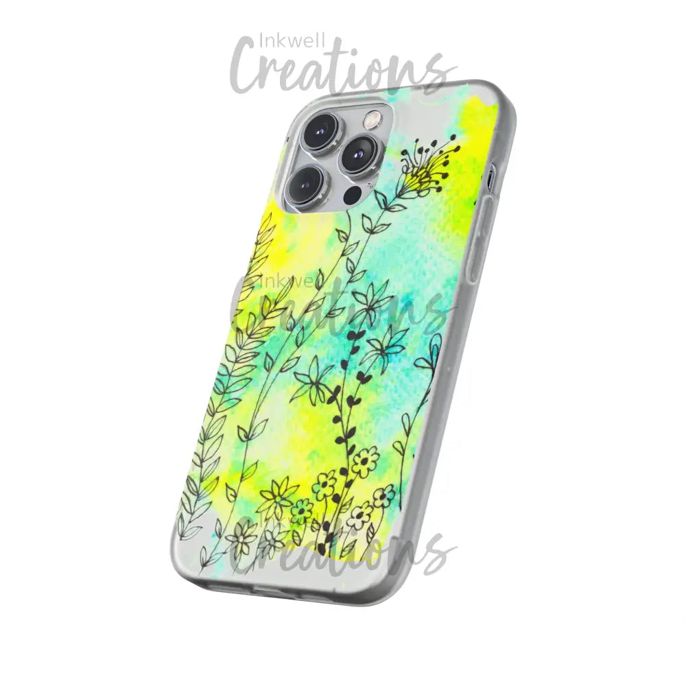 Bloomin Watercolour Flowers - Flexi Case Phone