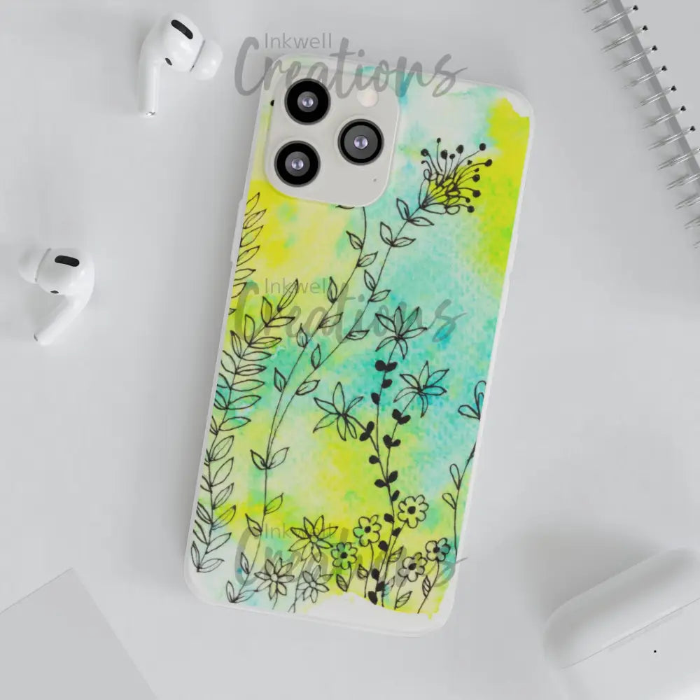 Bloomin Watercolour Flowers - Flexi Case Phone
