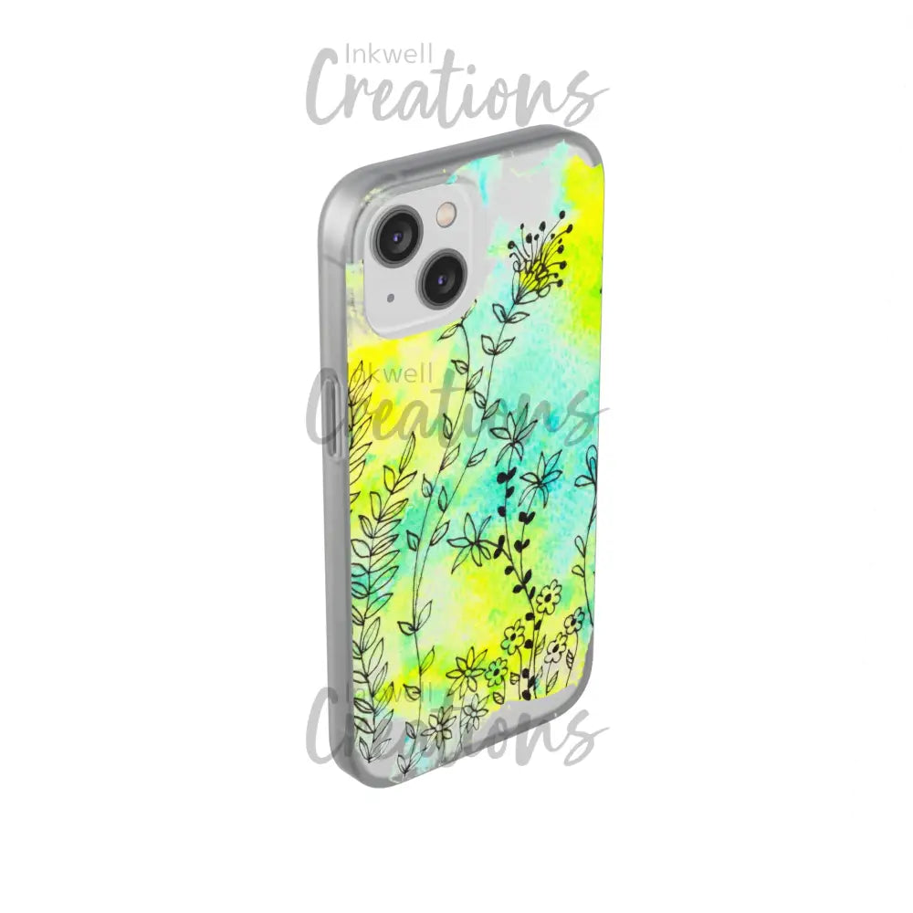 Bloomin Watercolour Flowers - Flexi Case Phone
