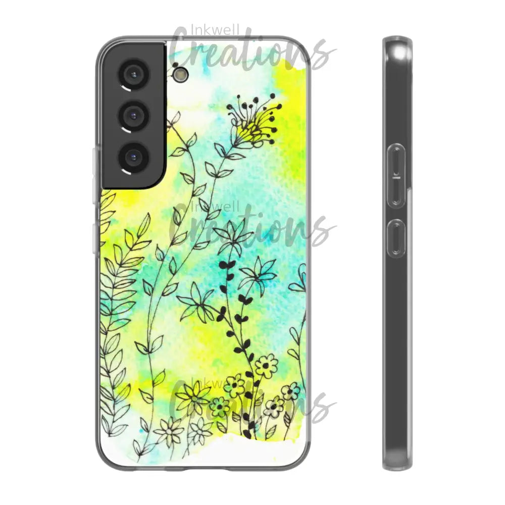Bloomin Watercolour Flowers - Flexi Case Phone