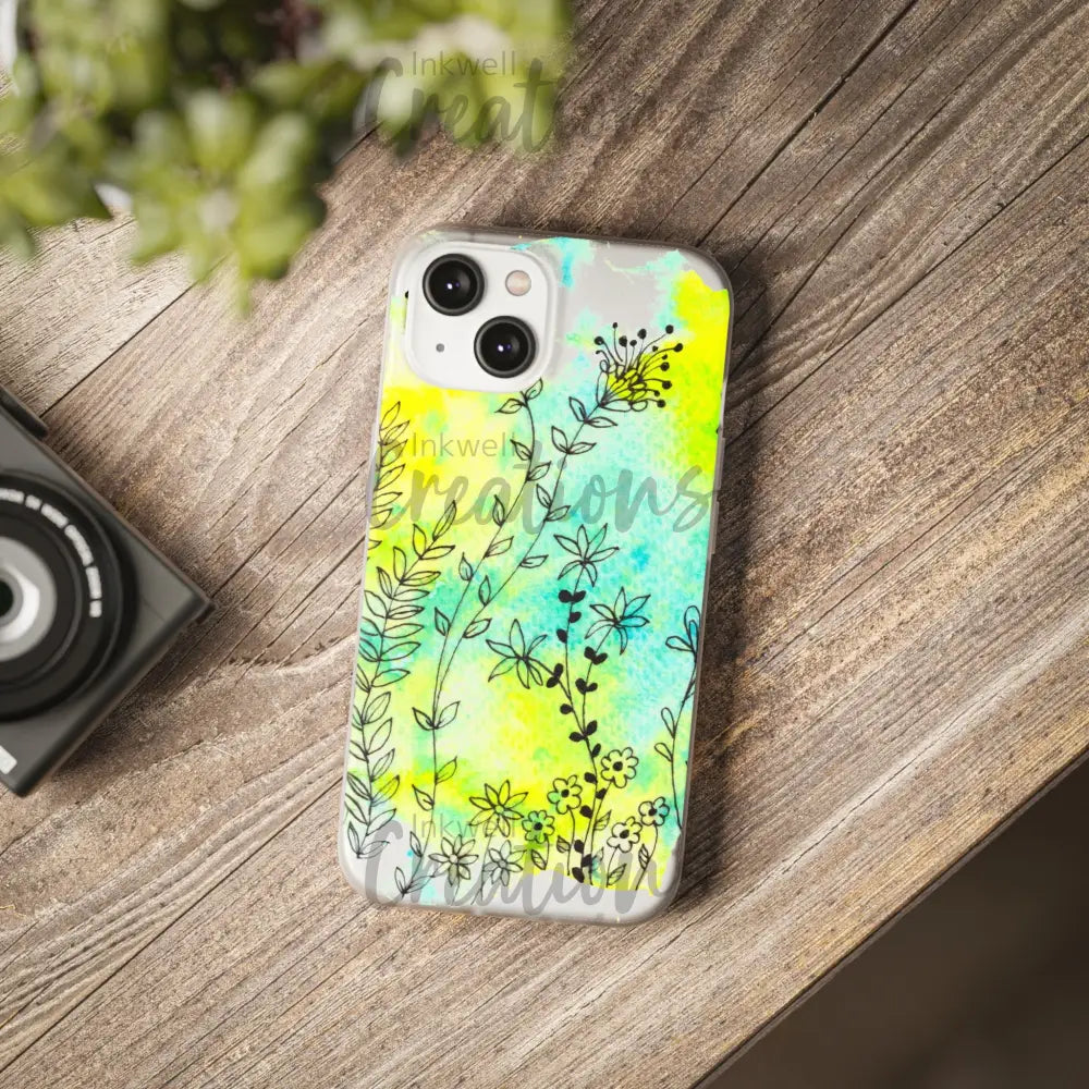 Bloomin Watercolour Flowers - Flexi Case Phone