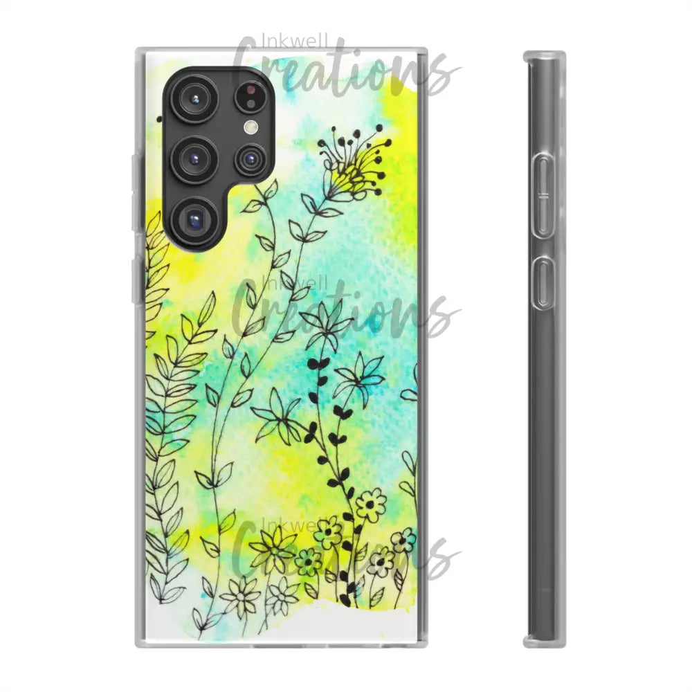 Bloomin Watercolour Flowers - Flexi Case Phone