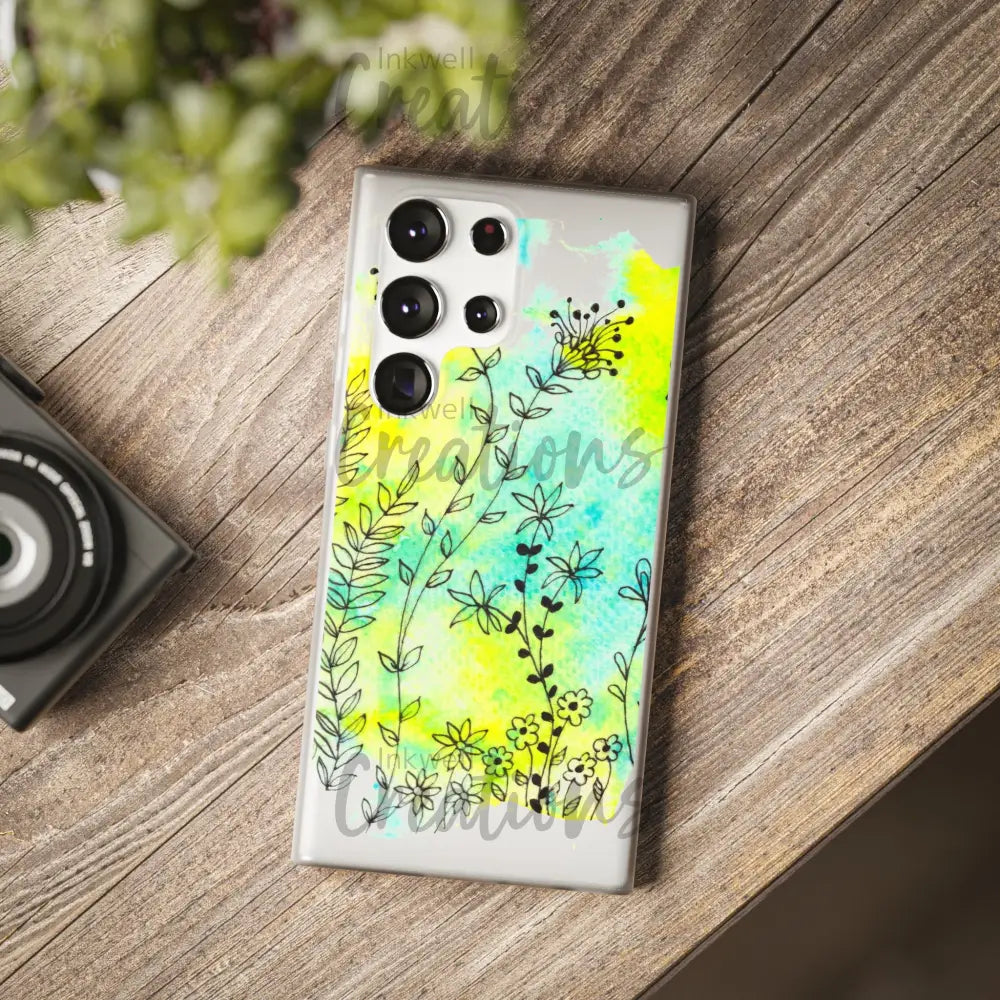 Bloomin Watercolour Flowers - Flexi Case Phone
