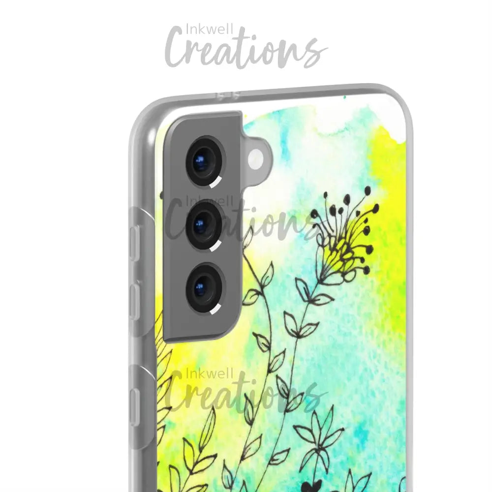 Bloomin Watercolour Flowers - Flexi Case Phone