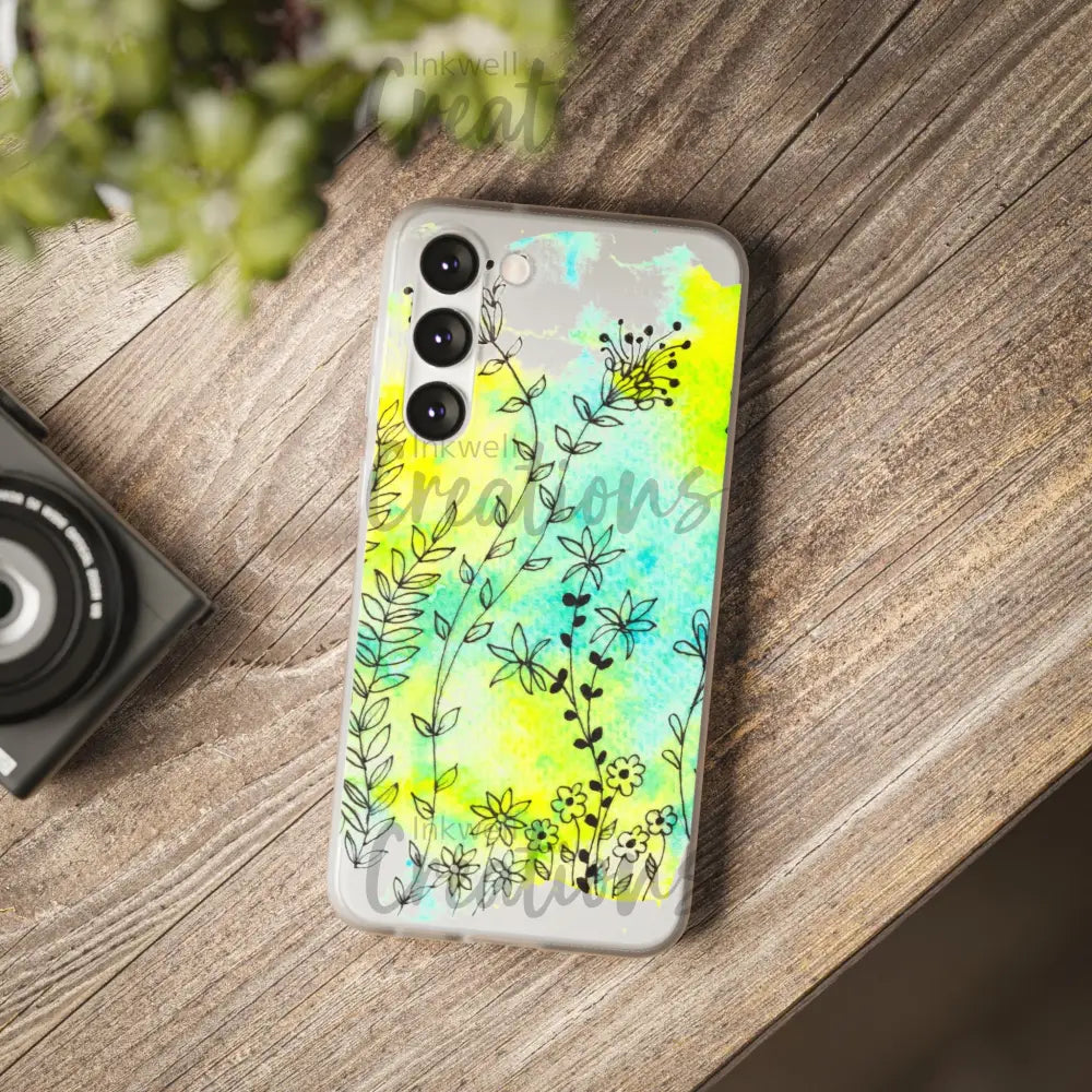 Bloomin Watercolour Flowers - Flexi Case Phone