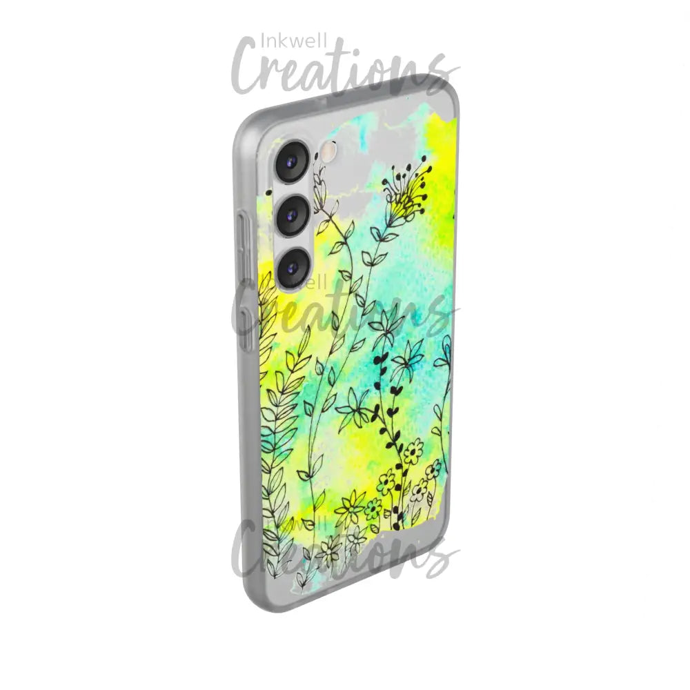 Bloomin Watercolour Flowers - Flexi Case Phone