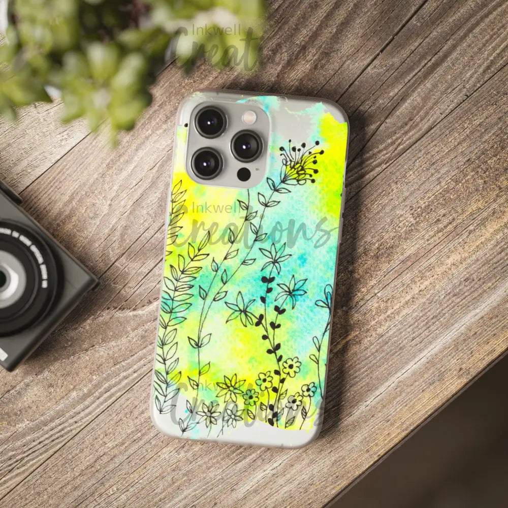 Bloomin Watercolour Flowers - Flexi Case Phone