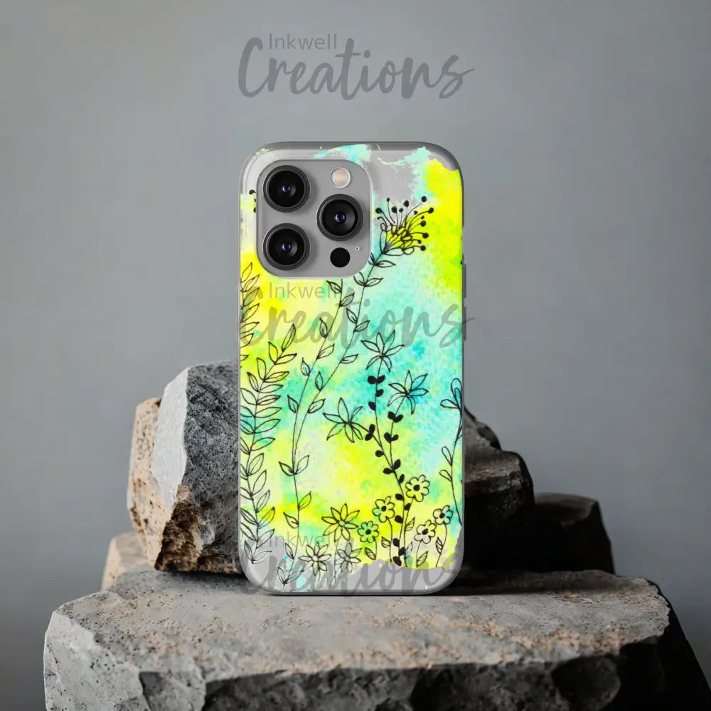Bloomin Watercolour Flowers - Flexi Case Phone