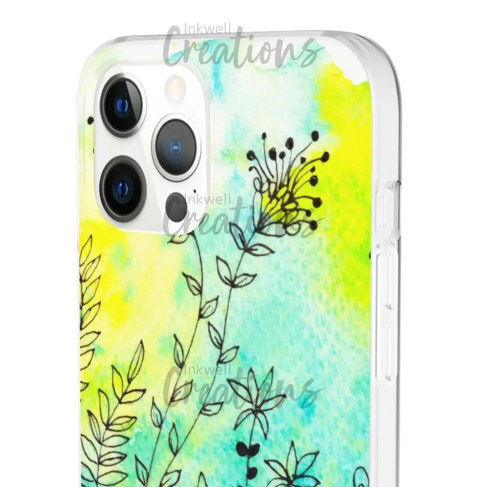 Bloomin Watercolour Flowers - Flexi Case Phone