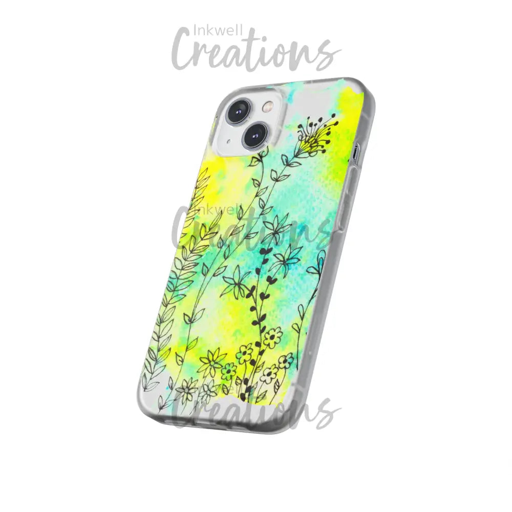 Bloomin Watercolour Flowers - Flexi Case Phone