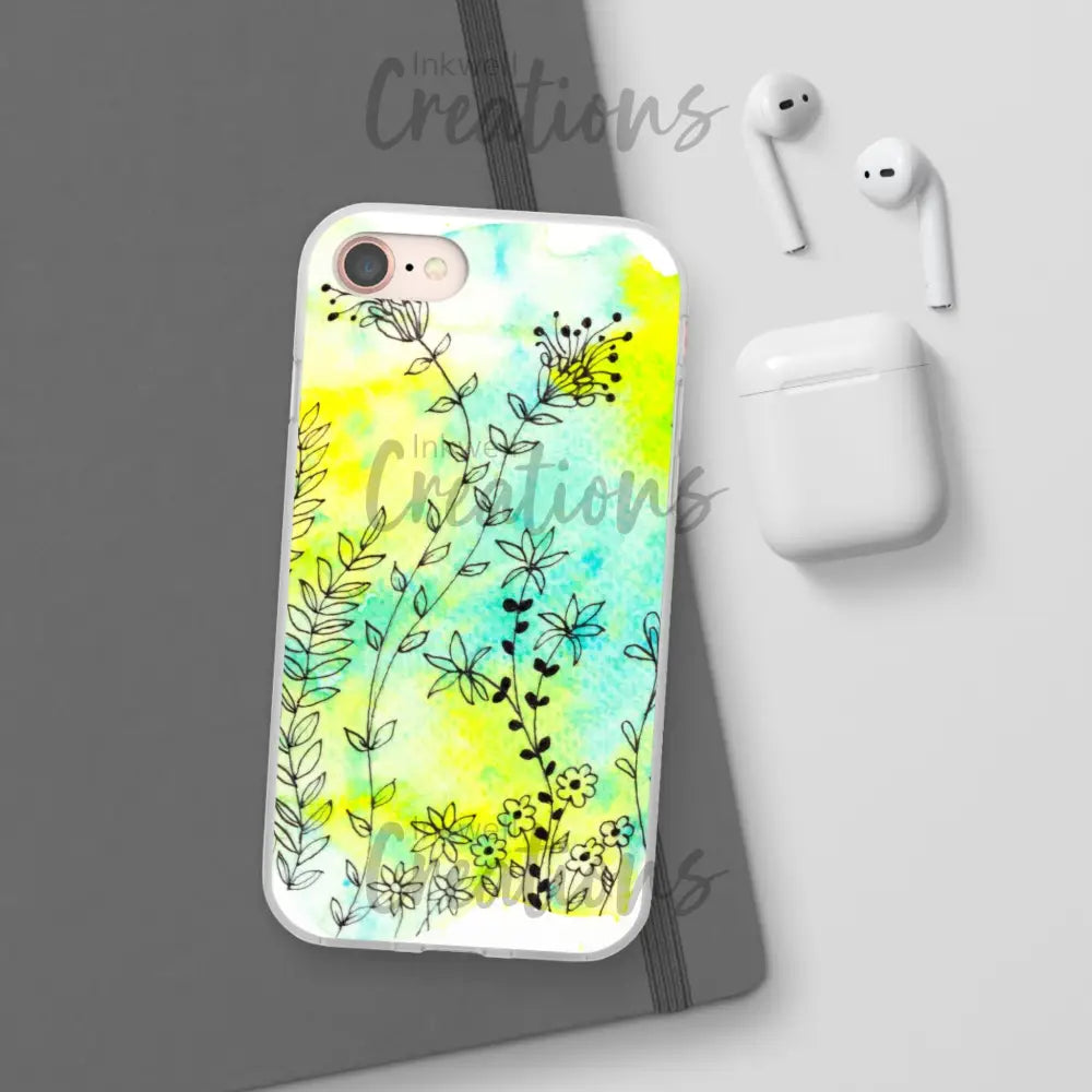 Bloomin Watercolour Flowers - Flexi Case Phone