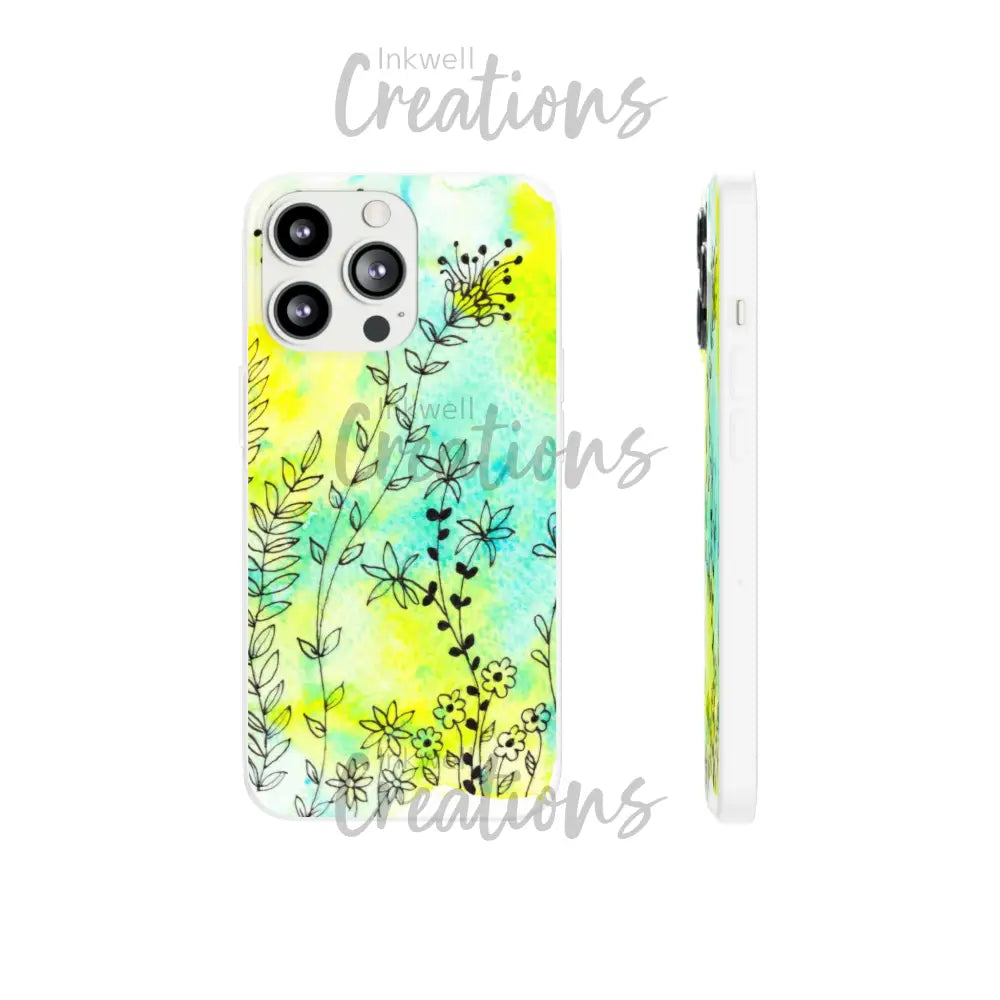 Bloomin Watercolour Flowers - Flexi Case Phone