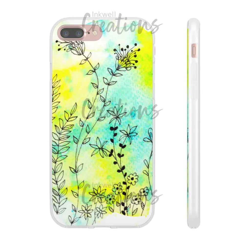 Bloomin Watercolour Flowers - Flexi Case Phone
