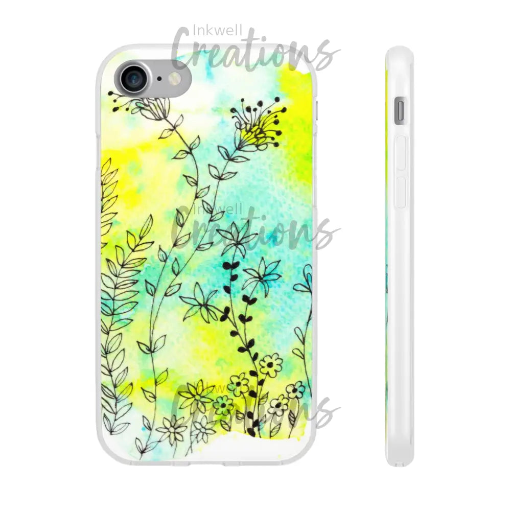 Bloomin Watercolour Flowers - Flexi Case Phone