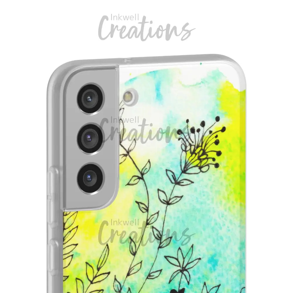 Bloomin Watercolour Flowers - Flexi Case Phone