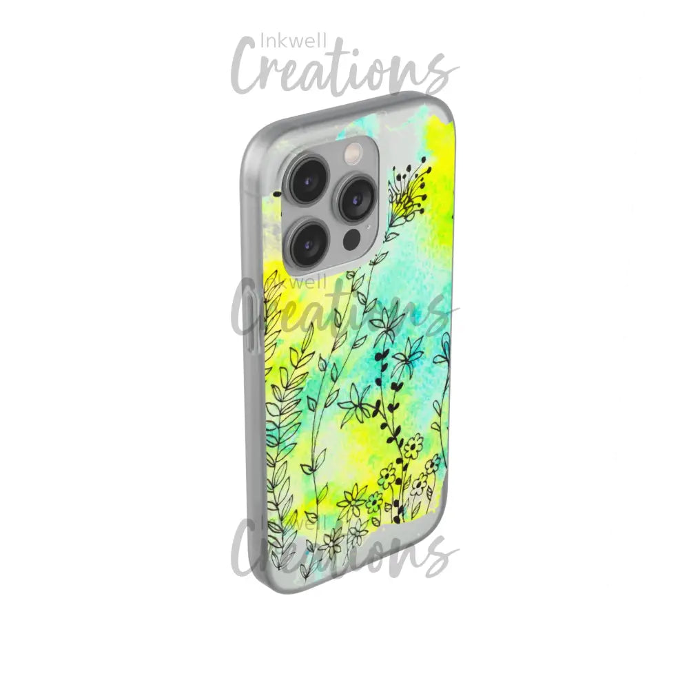 Bloomin Watercolour Flowers - Flexi Case Phone