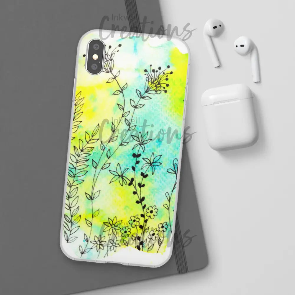 Bloomin Watercolour Flowers - Flexi Case Phone